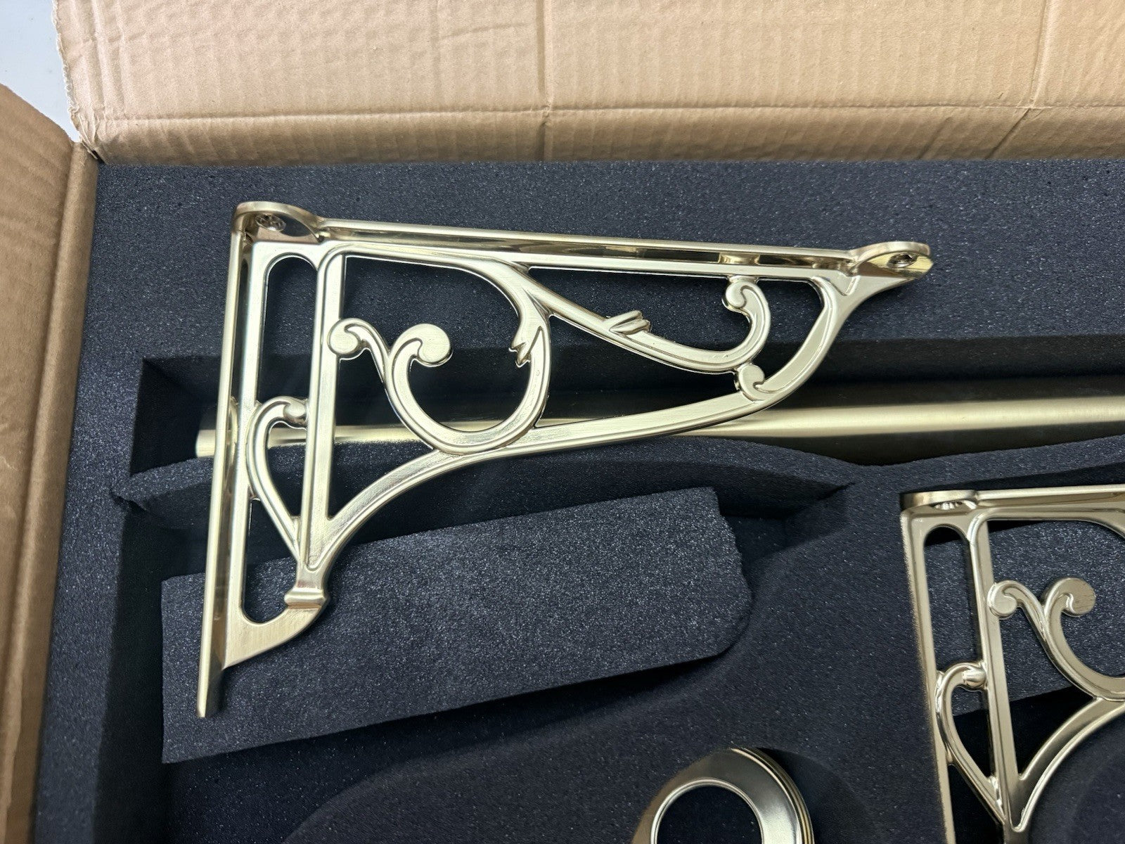 High Level Toilet Flush Pipe Kit Brushed Brass Traditional Brass Bathroom
