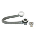 Click Clack Bath Waste with Overflow Chrome Easy Clean Pop Up Plug G1½ Bathroom