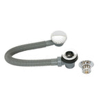 Click Clack Bath Waste with Overflow Chrome Easy Clean Pop Up Plug G1½ Bathroom