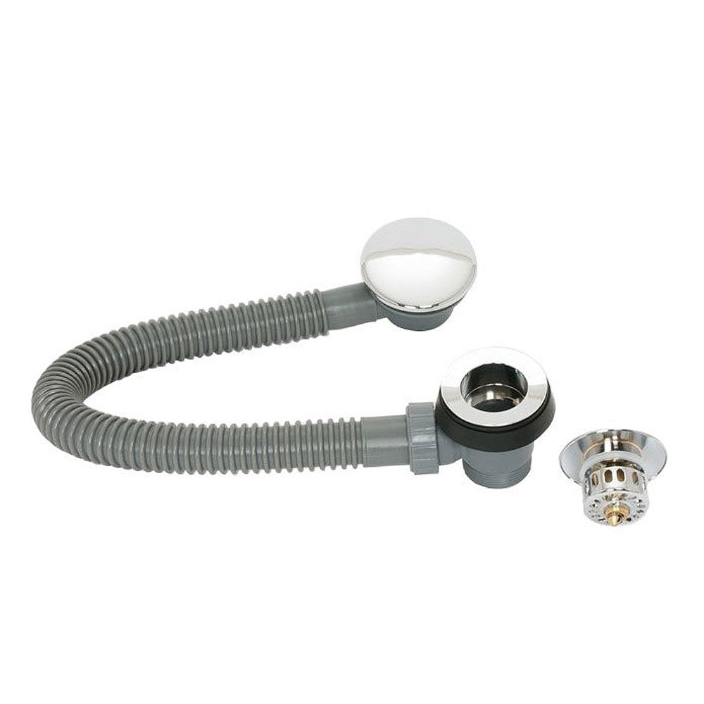 Click Clack Bath Waste with Overflow Chrome Easy Clean Pop Up Plug G1½ Bathroom