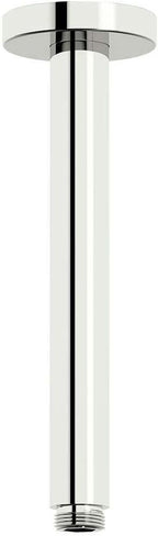 Round Ceiling Mounted Shower Arm & 200mm Rain Shower Head Chrome Set Brass