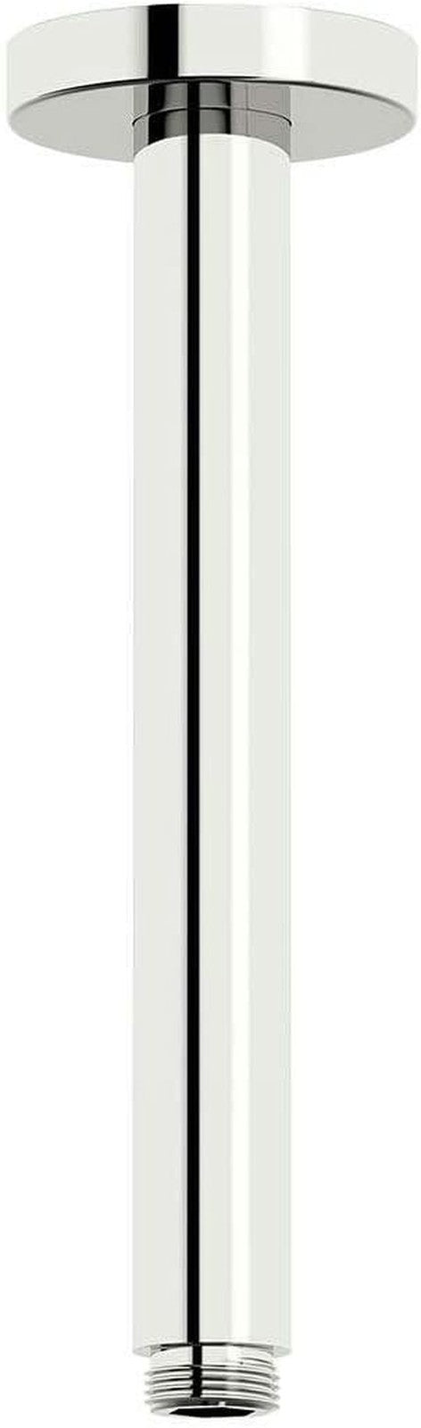 Round Ceiling Mounted Shower Arm & 200mm Rain Shower Head Chrome Set Brass