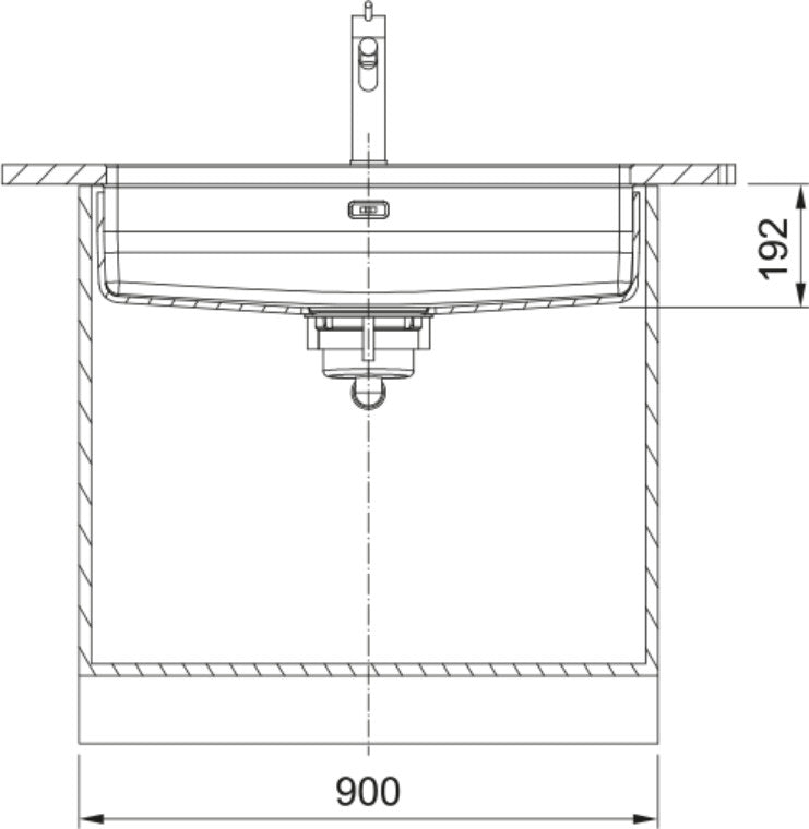 Franke Maris Quiet MQX 110-82 Undermount 1 Bowl Stainless Steel Sink — view 3