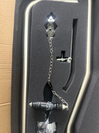 High Level Toilet Flush Pipe Kit Brushed Nickel Traditional Brass Bathroom