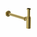 Bottle Trap Waste Brushed Brass Round Basin Sink 1 1/4" Bathroom 32mm