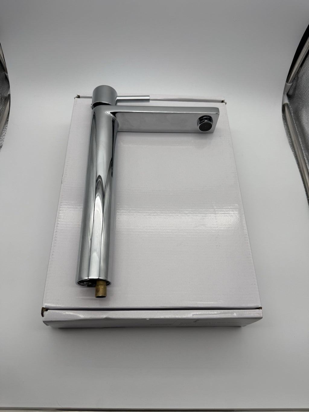 Tall Basin Mixer Tap Chrome High Rise 300mm Single Lever WRAS Brass