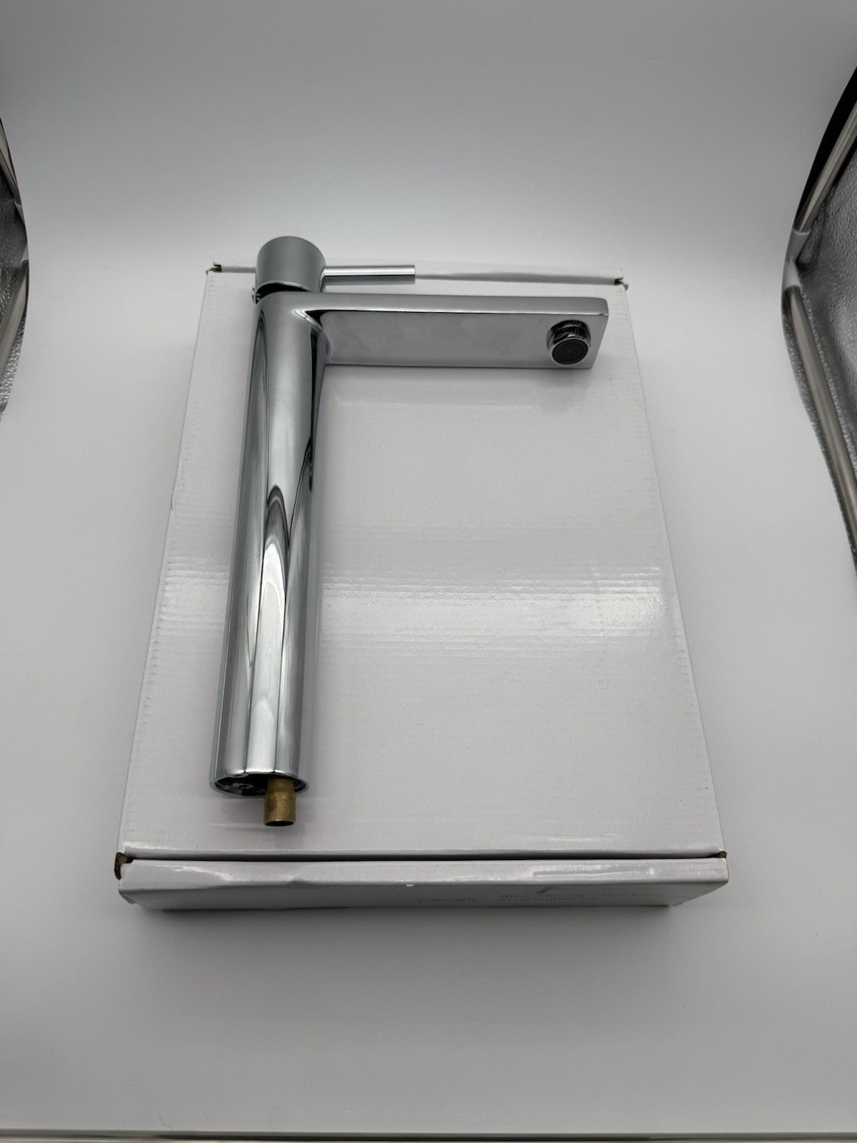 Tall Basin Mixer Tap Chrome High Rise 300mm Single Lever WRAS Brass