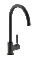 Carron Phoenix Savoy Plus Matt Black Single Lever Kitchen Tap Swivel Spout — view 2