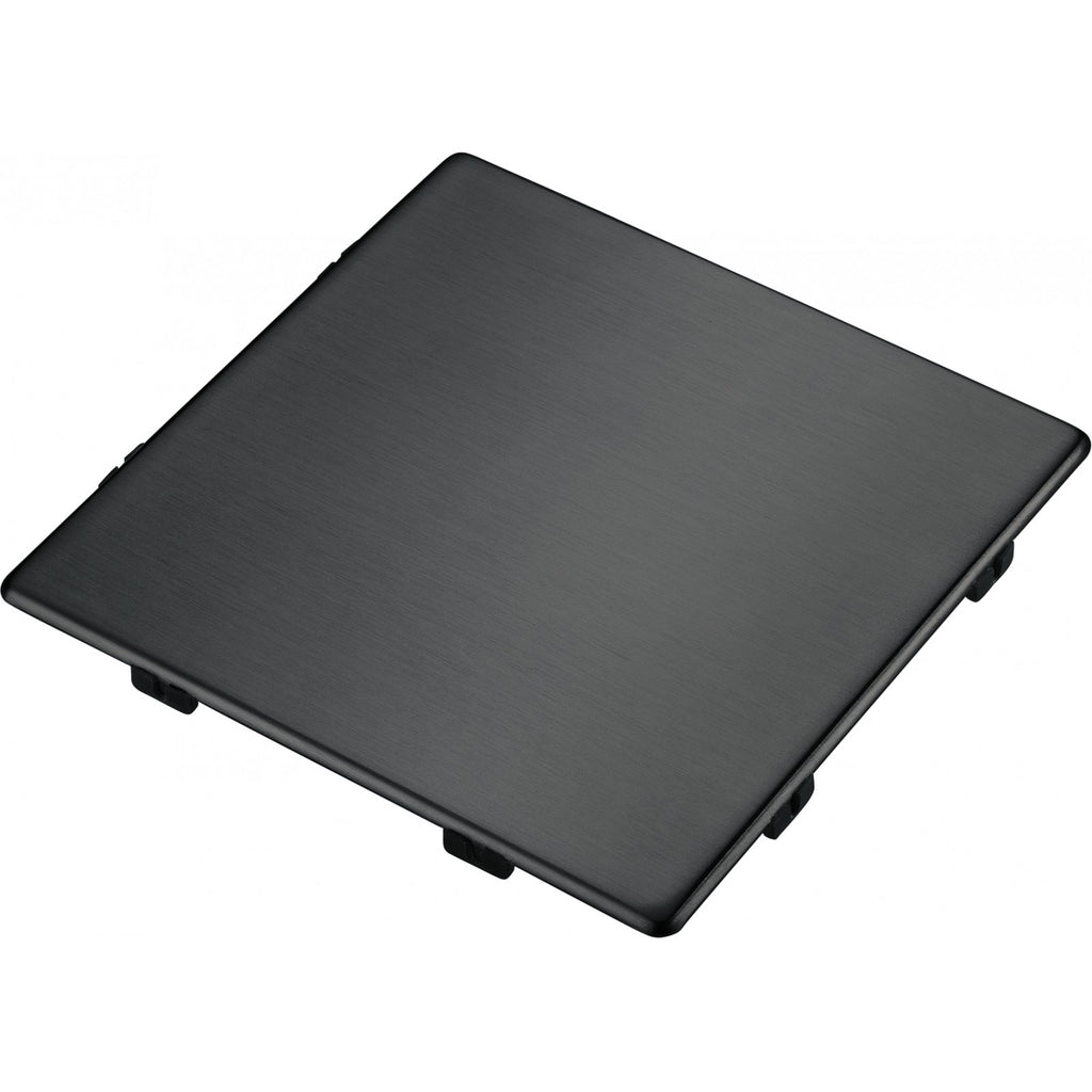Franke Kubus Square Drain Cover Anthracite Stainless Steel PVD Sink — view 2