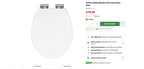 Premium Traditional Toilet Seat Heavy Duty Chrome Quick Release White