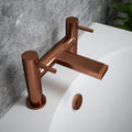 Bath Filler Tap Brushed Copper Dual Lever Deck Mounted Brass Body WRAS Bathroom