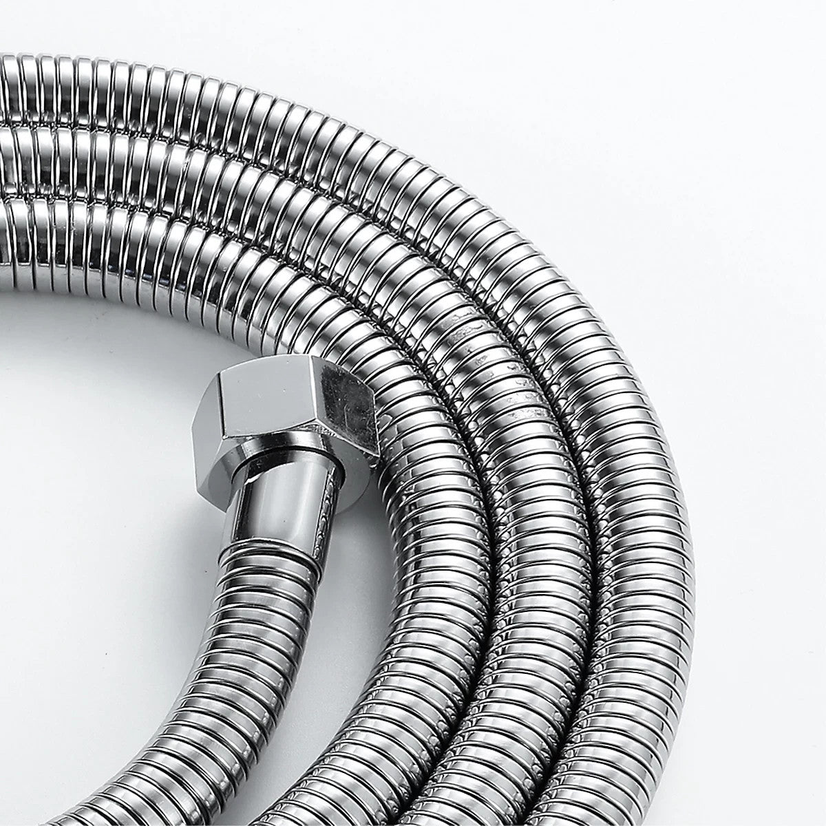 Square Shower Riser Rail Kit Chrome Adjustable Head Hose Bar Set Wall Mounted