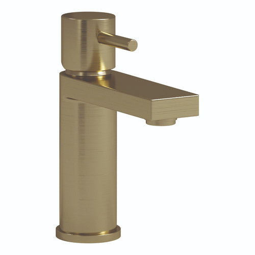Basin Mixer Tap Brushed Brass inc Waste Single Lever WRAS Bathroom Sink Brass