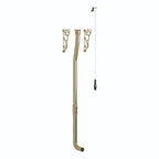 High Level Toilet Flush Pipe Kit Brushed Brass Traditional Brass Bathroom