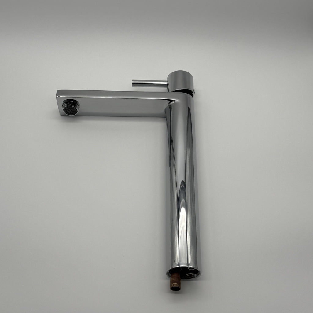 Tall Basin Mixer Tap Chrome High Rise 300mm Single Lever WRAS Brass