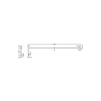 Wetroom Screen Support Bar Kit Matt Black Shower Glass Panel Stabiliser