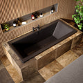 Click Clack Bath Waste with Overflow Matt Black Easy Clean Pop Up Plug G1½
