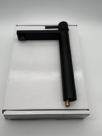 Tall Basin Mixer Tap Matt Black High Rise 300mm Single Lever WRAS Brass
