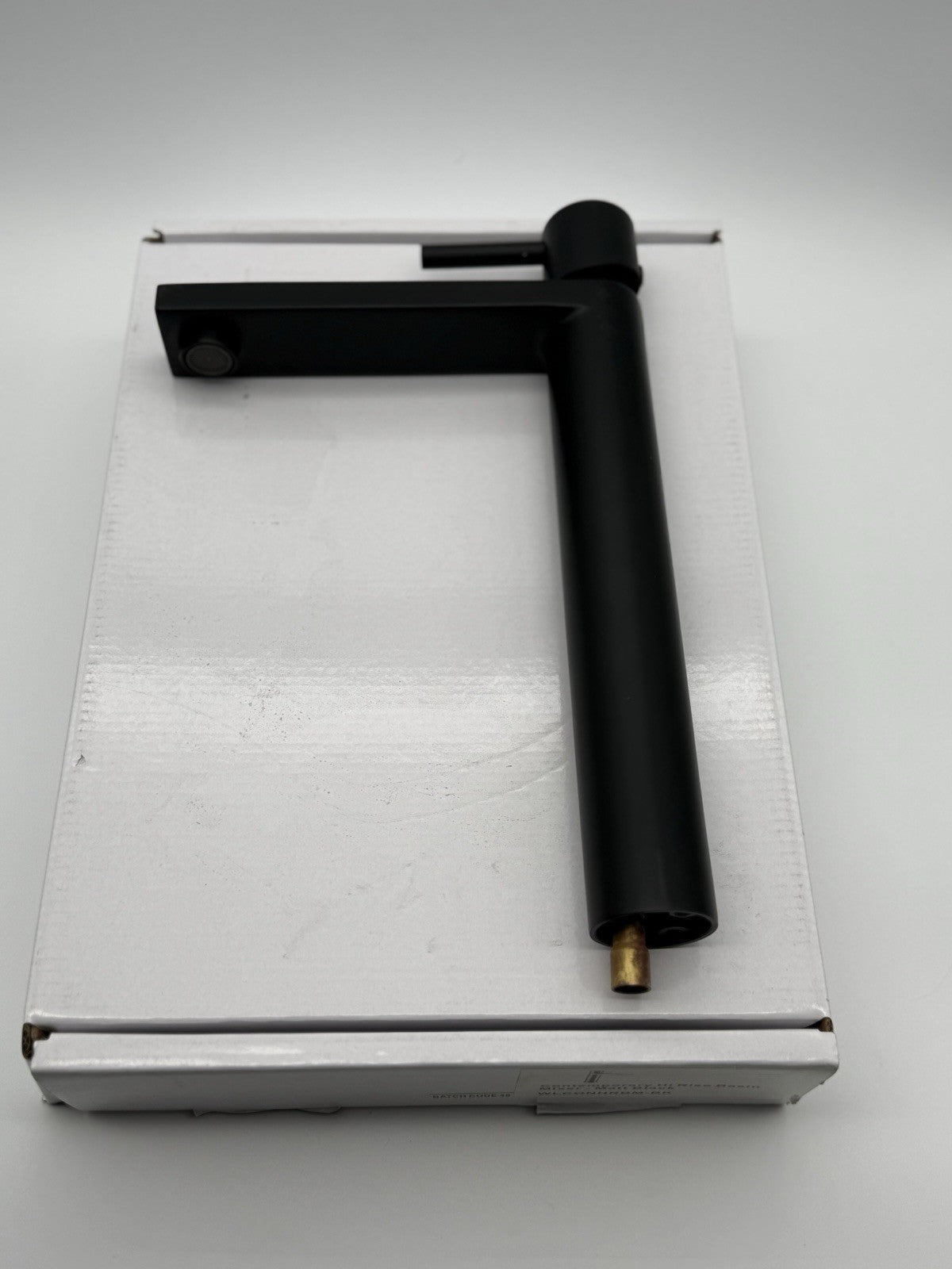 Tall Basin Mixer Tap Matt Black High Rise 300mm Single Lever WRAS Brass