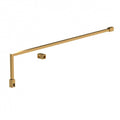 Wetroom Screen Support Bar Kit Brushed Brass Shower Glass Panel Stabiliser