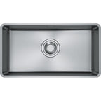 Franke Maris Quiet MQX 110-82 Undermount 1 Bowl Stainless Steel Sink — view 2