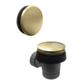 Click Clack Bath Waste with Overflow Brushed Brass Easy Clean Pop Up Plug G1½