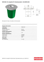 Franke KEA 12L Built-In Waste Bin Green Flushmount Kitchen Cabinet — view 4