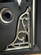 High Level Toilet Flush Pipe Kit Brushed Nickel Traditional Brass Bathroom