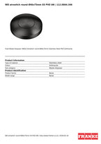 Franke Waste Disposal Airswitch Round Anthracite Stainless Steel PVD 46mm — view 4